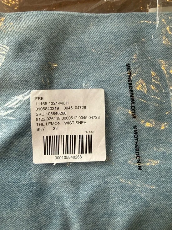 MOTHER The Lasso Wide Leg Jeans Munchies NWT/NIB *28* - Picture 9 of 9